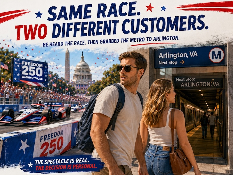 A $35 MILLION INDYCAR RACE CAME TO MY SON'S NEIGHBORHOOD. HE TOOK A TRAIN TO ARLINGTON.