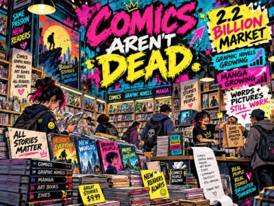 COMIC BOOKS ARE DEAD? SOMEBODY FORGOT TO TELL THE $2.2 BILLION MARKET. 😂